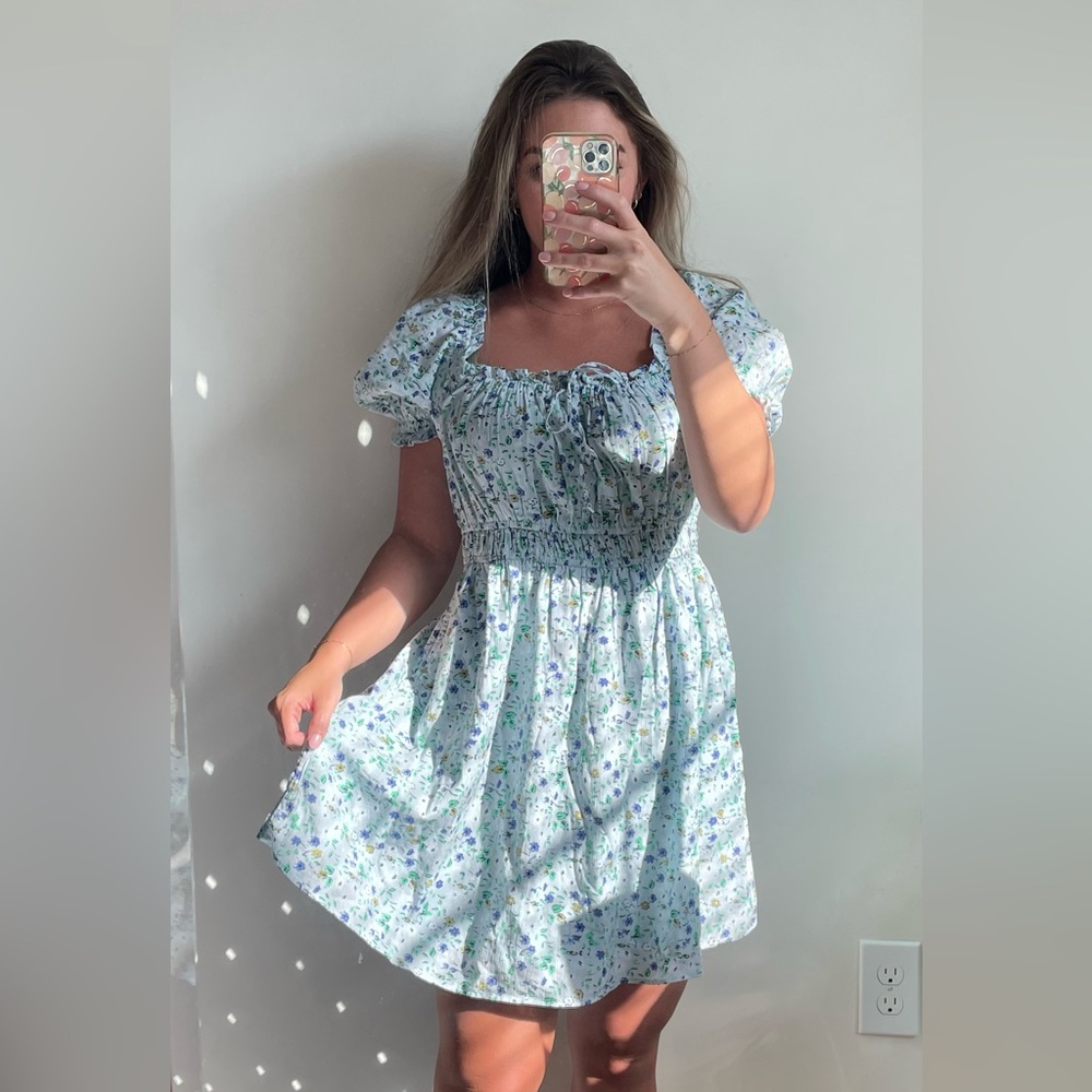 Aerie Puff Sleeve Dress